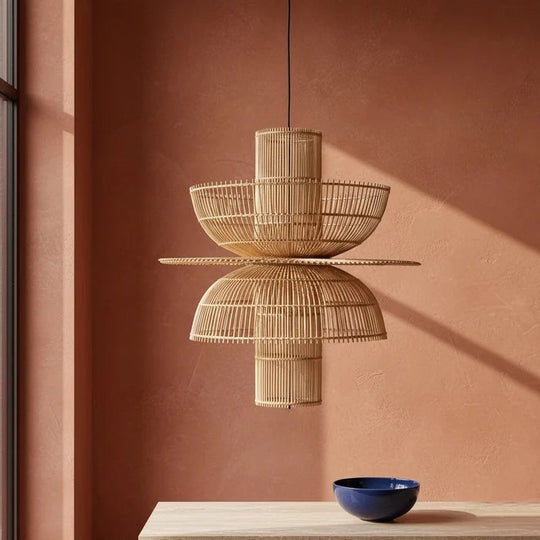 Saturn rotan hanglamp