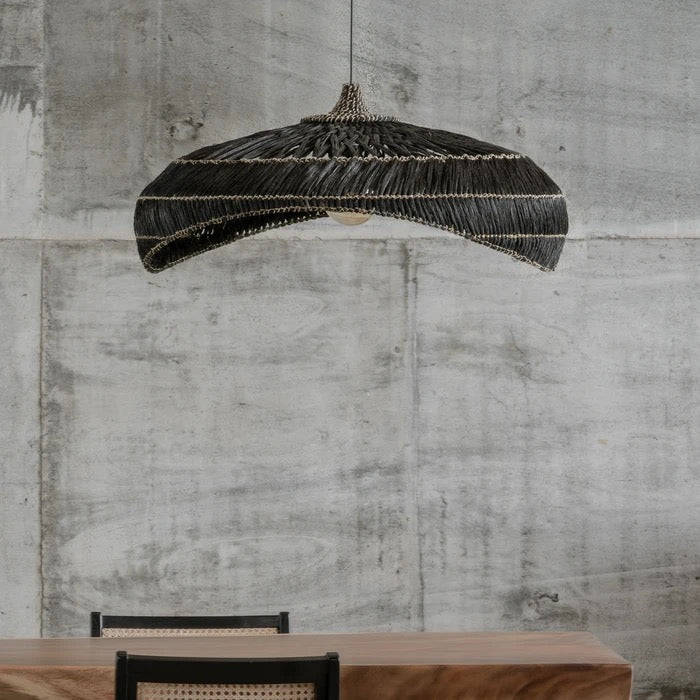Elvera hanglamp - zwart abaca - ⌀ 92 cm