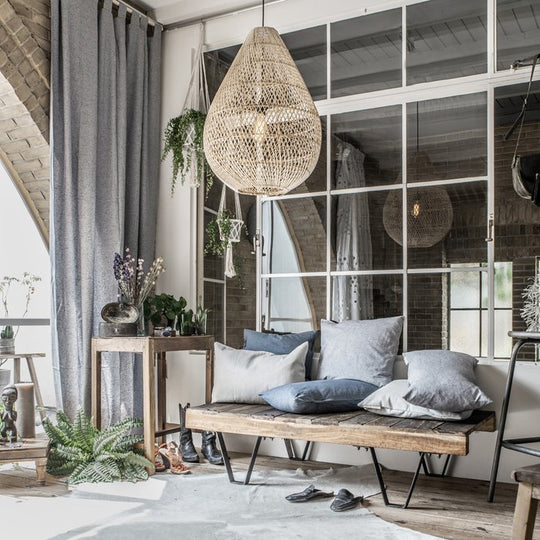Maze hanglamp druppel naturel